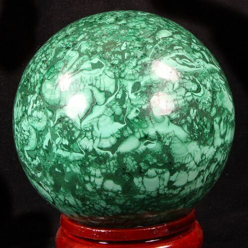 Gorgeous Polished Malachite Sphere - Congo #39405